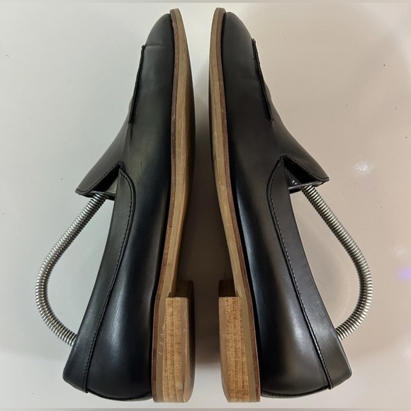 Everlane Women’s Sz7.5 The Modern Loafer Black Leather Luxury Pointy Toe Italy - Picture 4 of 8